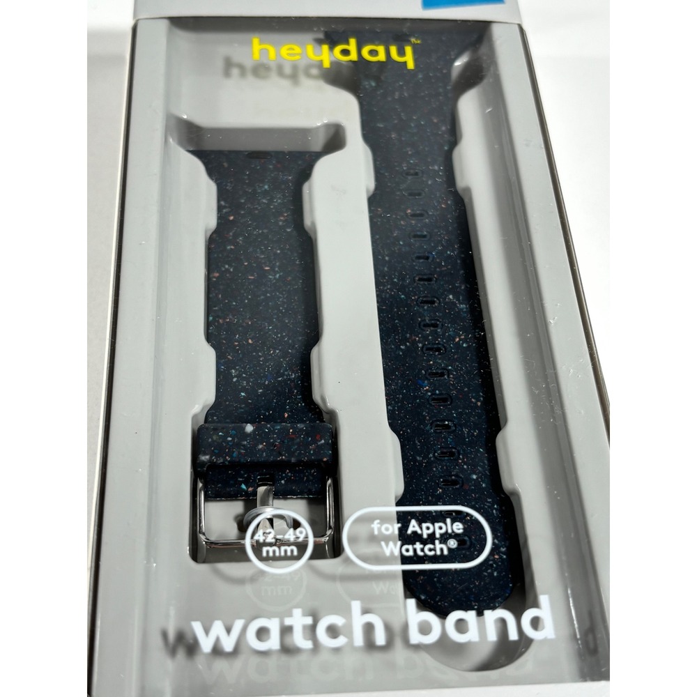 Heyday Apple Watch Band 42-49mm Recycled Silicone Black Speckled